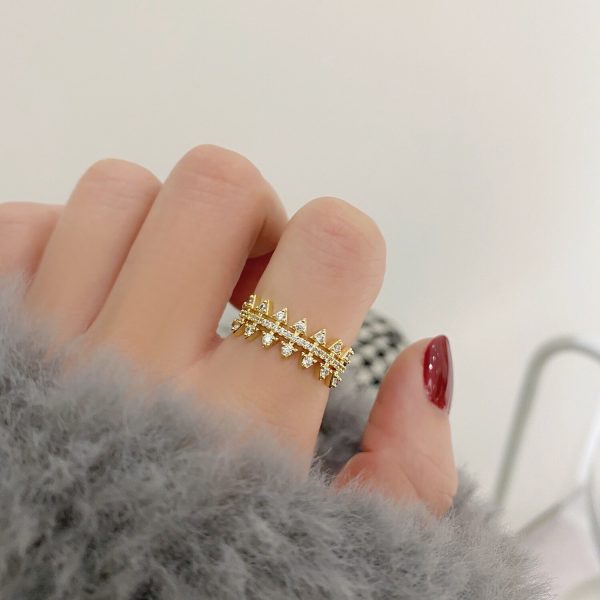 Dior Gold Adjustable Pointed Ring